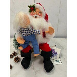 Annalee Santa and Child Guess Whos Naughty Christmas Figure Limited Edition Doll